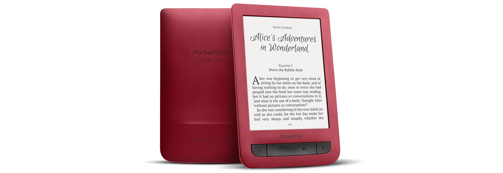 PocketBook Touch Lux 3 Ruby Red – aus Leidenschaft am Lesen
