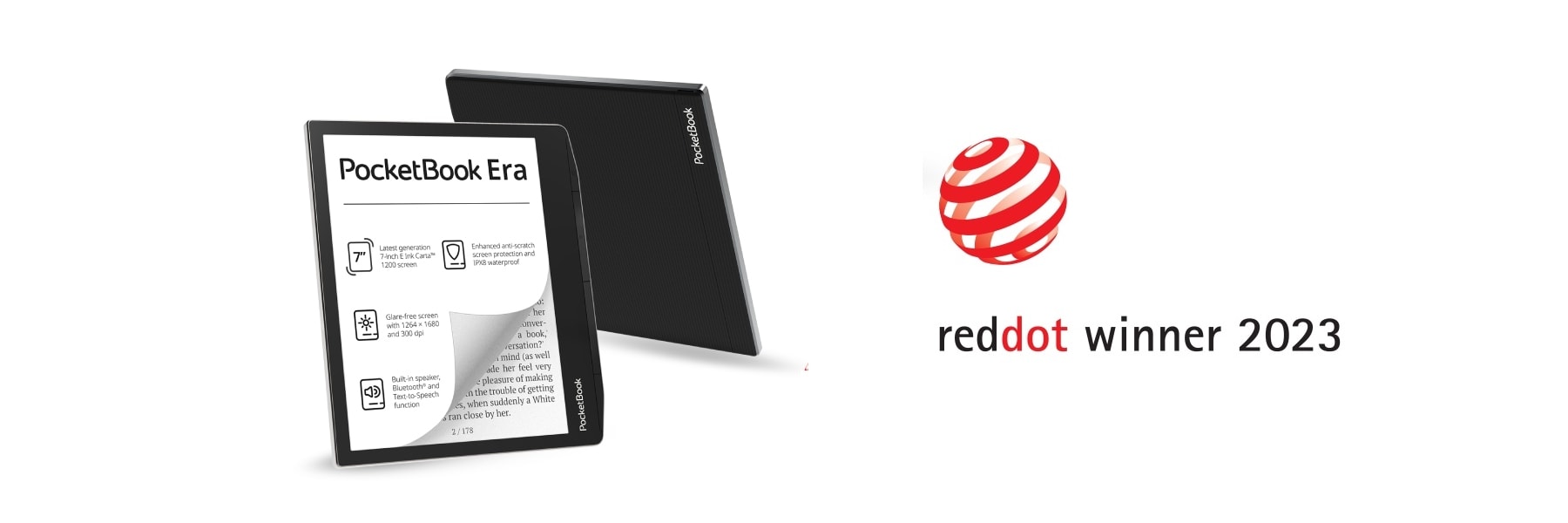 L’e-reader con il miglior design: PocketBook Era ha ricevuto il prestigioso “Red Dot Award”