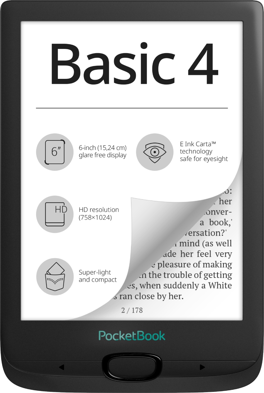 Basic all like New PocketBook 4 – ingenious simple,