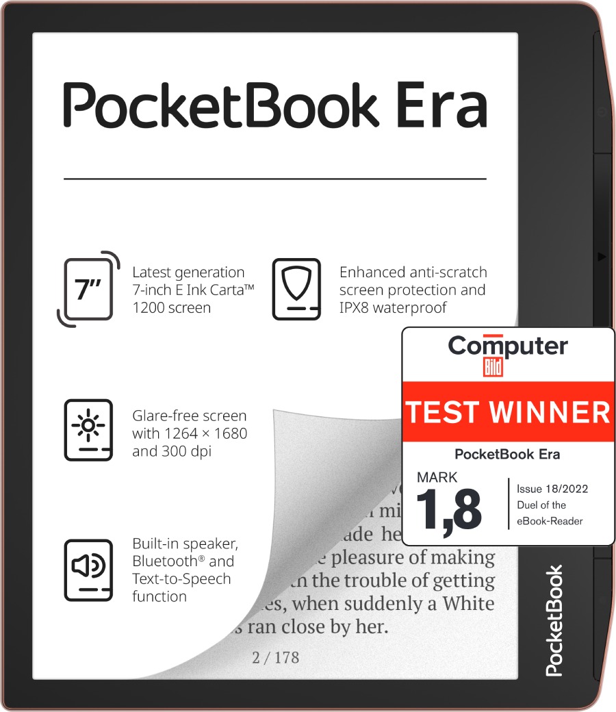 PocketBook Era 7 inch eReader has built-in speaker and text-to-speech  support (now available for $199 and up) - Liliputing, pocketbook era