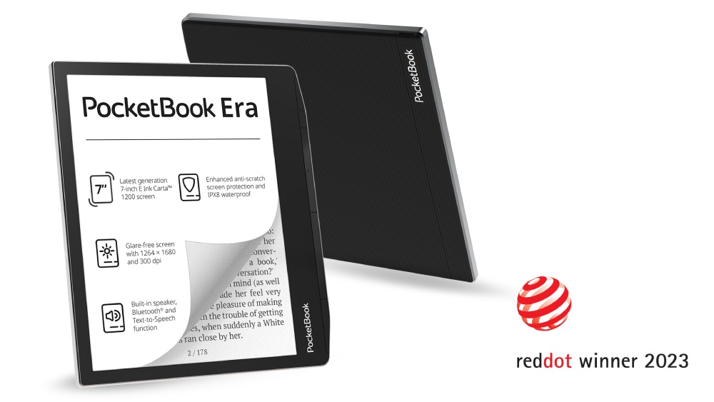 The e-reader with the best design: PocketBook Era received the prestigious  Red Dot Award
